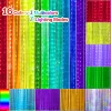 16 sortes de guirlande lumineuse de rideau de couleur variable 3 * 3M 300 LED guirlandes lumineuses clignotantes 7 modes télécommande cordes suspendues goutte à goutte chambre LL