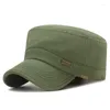 Baskenmützen, modisch, klassisch, lässig, Baumwolle, Snapback-Hüte, Outdoor-Sport, Baseballkappe, flaches Design im Militärkadettenstil