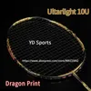 Racchette da badminton Ultraleggere 10U 100% fibra di carbonio Racchette da badminton infilate Racchetta professionale 22-30LBS G4 Racchetta da allenamento Speed Borse per adulti 231216