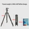 Tutucular W555 Kamera Tripod Stand Stand Stativ Tripode Hafif Seyahat Monopod Taşınabilir Alüminyum Tripod Kilidi DSLR için Top Kafası