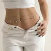 Other Fashion Accessories Sexy Double Thin Chain Women's Waist Chain Charming Butterfly Stainless Steel Belly Chain Summer Beach Bikini Bo JewelryL231215