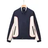 TB Browin2023 Autumn New Flight Suit Color Block Jacket Men's Street Style Casual Coat