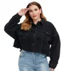 Vêtements d'extérieur plus taille 4xl 5xl 6xl 7xl 8xl veste hiver pour les femmes imprimées à talon élevé Abrigos Para Mujeres Chamarra Dama Jeans Outwears