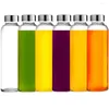 Vattenflaskor Glasflaskor med läckfast läckfast LID Premium Soda Lime Återanvändbar dricksflaskesås Juice Beverage Container