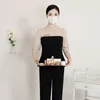 Women's Two Piece Pants Spa Sauna Women Receptionist Uniforms Suits Female Beautician Beauty Salon Uniform Foot Massage Technician Work