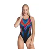 Trajes de baño para mujer, traje de baño de competición de entrenamiento profesional con impresión Digital, secado rápido, anticloro, novedad