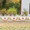 Drapeau en éventail de décoration de Thanksgiving, décoration extérieure, drapeau de jardin suspendu, impression de dessin animé créatif