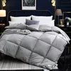 Comforters sets High Grade White blanket Down Comforter Winter Quilt Blanket Filler With Cotton Cover Thick Twin Full Queen King Size 231215