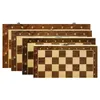 Schaakspellen Houten schaakspel 39*39 cm Opvouwbaar magnetisch groot schaakbordpuzzelspel met 34 massief houten schaakstukken Reisbordspel Cadeau 231215