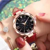 Zegarki damskie kobiety Watch Romantic Starry Sky Wristwatch Fashion Ladies skórzany zegar zegarowy dla kobiet renogio feminino Montre femmel231216