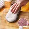 Sponges & Scouring Pads New 6/3/1Pcs Double Sided Kitchen Cleaning Magic Sponge Scrubber Sponges For Dishwashing Bathroom Accessories Dh6Lo