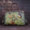 Sacos de noite Vintage Mulheres Bolsa De Couro Retro Bolsa Para Handmade Em Relevo Ombro China StyleBags Feminino 231216