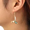 Boucles d'oreilles pendantes Vsy tendances fantaisie pour femmes bijoux hawaïens queue de baleine dames