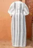 Casual Dresses Elegant African Party For Women 2023 In Muslim Fashion White Female Robes Hollow Out Sheer Chic One Piece Maxi Dress