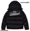 2024 Herrjackor Trapstar London Shooters Hooded Puffer Jacket Black Reflective Puffer Jacket Embroidered Thermal Hoodie Men Winter Coat Tops Ny stil