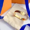 Europa Ameryka Styl mody Bracelets Kobiety Bankle Luksusowa projektant biżuterii Crystalicznie 18K Gold Staged Stael Miłośnicy Prezent BA226R