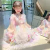 Girl's Dresses Christmas party outfit girls dress autumn princess kids sweet baby girl gauze Lolita style 231215