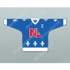 Anpassad Blue Robert Martin 45 Le National de Quebec Hockey Jersey New Top Stitched S-M-L-XL-XXL-3XL-4XL-5XL-6XL