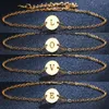 Link Armbanden Mode Roestvrij Staal Voor Vrouwen Mannen Brief Armband Initial A-Z Charm Chain Sieraden Geschenken