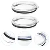 Wine Glasses 4 Pcs Liquid Cup Lid Travel Plastic Coffee Cups Sliding Cover Tumbler Replacement