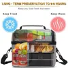 Insulated Thermal Bag Women Men Multifunctional 8L Cooler And Warm Keeping Lunch Box Leakproof Waterproof Black Y200429243s