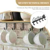 Kitchen Storage Coffee Cup Hanger Hanging Racks For Clothes Utensil Iron Mugs Towels Wall