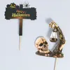 Exquisite Halloween cake decoration skull card plug-in Halloween pumpkin black cat cake card decoration