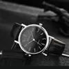 Andere horloges Heren 2023 Klassiek horloge Heren Vintage design Lederen band Polshorloge Quartz Analoog Voor heren Geschenk Reloj Hombre 231216