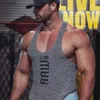 T-shirts hommes 2021 Nouveaux hommes Débardeurs en coton Gym Fitness Gilet Scle Sleless Chemise Singlet Undershirt Casual Bodybuilding Sports VestL231216