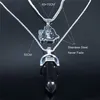 AFAWA acier inoxydable Shiva Parvati Ganesha Art dieu hindou Figure déclaration religieuse collier bijoux bisutérus N3766S03265t