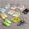 Porte-clés Longes Porte-clés 3D Mini E Sneaker Porte-clés Chaussures Modèle Sac À Dos Pendentif Pour La Fête D'anniversaire De Petit Ami Présent De Haute Qualité Dhfiz