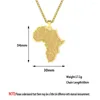 Hänge halsband cxwind rostfritt stål afrika karta halsband charm geometrisk för kvinnor flicka chocker afrikanska land smycken