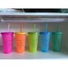 Mokken 1 5PCS Strokop Met En Schaal Herbruikbare Kleur Magisch Plastic Koud Water Kleur Veranderende Tumbler Verkleuring 231216