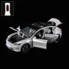 DIECAST MODEL CAR 1 24 MODEL 3 MODEL Y MODEL S Alloy Die Die Cast Toy Model Sound and Children's Toy Collectibles Gift 231215