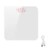 Household Scales Lightweight Home Gym Slim USB Rechargeable 180kg Tempered Glass Body Weight Practical Digital Display Universal Bathroom Scale 231215