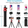 Holders Mini Portable Tripod Flexible Octopus Outdoor Travel Mobiltelefon Stativet Selfie för DSLR Camera GoPro för iPhone