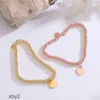 Charm Bracelets T Jia Di Bracelet Boutique Jewelry Valentine's Day Gift Heart Card Handpiece 2024 DESIGNERS