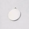 20mm Stainless Steel Round Disc Charms Stamping Blanks for DIY Jewelry Making Mini Loop Circle Dog Tag