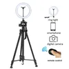 Halter leichter Kamera Tripod Tripode mit Telefonhalter Fernbedienung für Kamera Smartphone Ring Light Selfie Fotografie