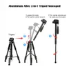 Accessories Walkingway Q222 Camera Tripod Tripode Stative light professional Tripod Monopod Travel Stand for Camera DSLR SmartphonePojector