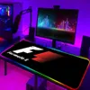 마우스 패드 손목은 XXL 게임 RGB 마우스 패드 F1 레이서 33 번호 숫자 LED Mousepad 게이머 노트북 액세서리 데스크 보호기 키보드 매트 애니메이션 매트 J231215