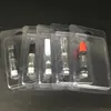 0.5ml 1.0mlアトマイザーガラスタンクブリスターパッケージプラスチッククラムシェルブリスターパッキング0.5ml/1mlオイルカートリッジTH2 M6Tオイルカートパッケージ510カートパッケージボックス