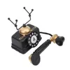 Telephones Vintage Retro Antique Phone Model Wired Corded Landline Telephone Ornaments Home Room Desk Decoration 231215