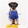 Designer Dog Vêtements Marque T-shirt avec des lettres classiques Motif Little Bear Chemises pour animaux de compagnie Cool Puppy Gilets doux respirant acrylique Sweats Dhi7W