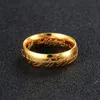 Nieuwe Rvs Power de Lord of One Ring Liefhebbers Vrouwen Mannen Mode-sieraden Hele Drop271J