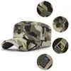 Berets 2023 USA US Marines Corps Cap Hat Military Hats Camouflage Flat Top Men Cotton Hhat USA broderad camo