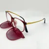 Mode solglasögon ramar magnet glasögon full fälgoptisk ram med solglasögon klipp fyrkantiga formglas 3019 231215