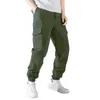 Herrenhose mit Kordelzug, athletische Arbeit, Joggen, Jogginghose, hohe lange Stelzen-Chinohose, Herren, schmale Passform, gerade Passform