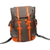 Designer-Taschen Herren-Rucksack CHRISTOPHER Rucksack Brauner Buchstabe Unisex Große Kapazität Tragetaschen Orangere Taschen Reisetasche Schultaschen Damen Outdoor-Freizeittaschen Tragetaschen