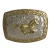 1 stks Gouden Paard Western Cowboy Gesp Voor Mannen Hebillas Cinturon Jeans Riem Hoofd Fit 4 cm Brede Belts266o